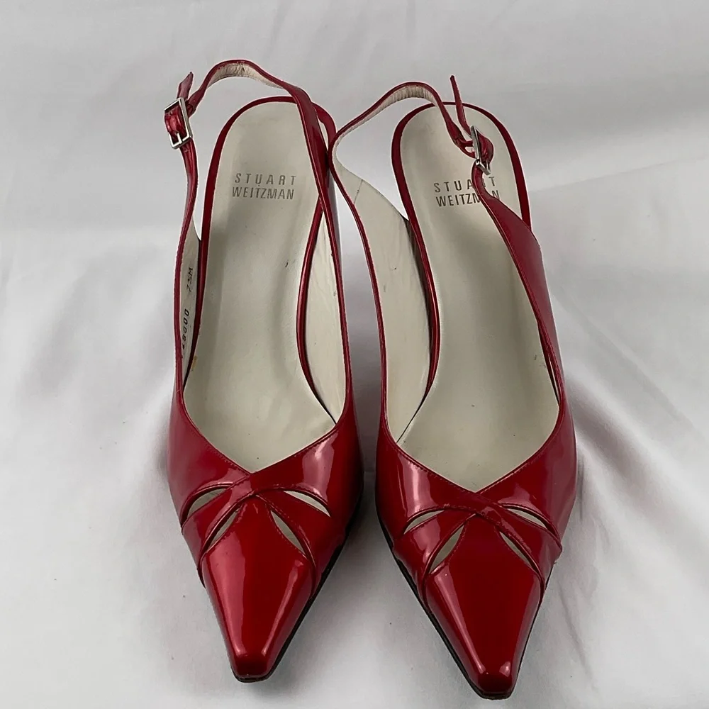 Stuart Weitzman Red Patent‎ Leather Heels